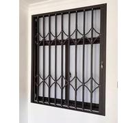 Griglia di ventilazione per finestre con design antifurto, barre di sicurezza personalizzate in stile cancello con serratura a chiave su due lati per una maggiore protezione, ideale per porte