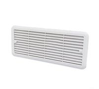 Griglia di ventilazione per frigorifero, roulotte, 483 x 186 mm, resistente alle intemperie, in ABS, per installazione esterna Thetford, 62445480, colore: bianco