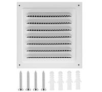 Griglia di Ventilazione, Presa d'aria in acciaio inox 150x150 mm 200x200 mm 250x250 mm 300x300 mm Copertura di Ventilazione per Soffitto Cucina e Bagno(20 x 20 cm)