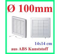 Griglia di ventilazione, protezione dagli insetti, Ø 100 mm, T55