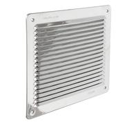 GRIGLIA DI VENTILAZIONE QUADRA DA SOVRAPPORRE LAR2323IN CON RETE ANTINSETTI INOX