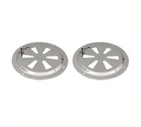 Griglia di ventilazione regolabile in acciaio inossidabile 316 con manopola laterale per una migliore gestione del flusso d'aria (2 pezzi)