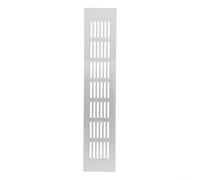Griglia di ventilazione rettangolare in alluminio, 60 mm, per armadi e guardaroba, materiale resistente e impermeabile (60 x 300 mm)