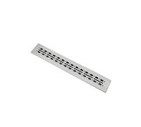 Griglia di ventilazione rettangolare, pannello for elettrodomestici da incasso, armadio, scarpiera, copriforo for mobile cucina per bagno, ufficio domestico(Type D - Silver)