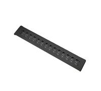 Griglia di ventilazione rettangolare, pannello for elettrodomestici da incasso, armadio, scarpiera, copriforo for mobile cucina per bagno, ufficio domestico(Type D - Black)