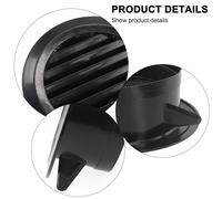Griglia di ventilazione rotonda ABS nero efficiente copertura parete/soffitto [EEK: A]