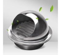 Griglia di ventilazione rotonda in acciaio inox Ø 7,6 cm/11,4 cm/15,5 cm/23,4 cm/29 cm/29,0 cm, griglia di sfiato con schermo a rete anti-vento e pioggia, tappo di sfiato per camera da letto, bagno