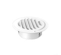 Griglia di ventilazione rotonda in acciaio inox con maglia fine per montaggio a parete o soffitto, flusso d'aria efficiente e protezione contro detriti (200)