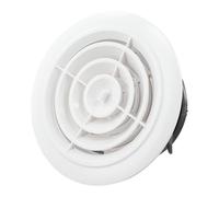 Griglia di ventilazione rotonda regolabile in ABS da 75-200 mm, con pannello rimovibile, per soffitto o uso interno, scarico del bagno e aria fresca (125 mm)