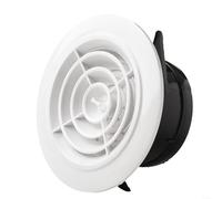 Griglia di ventilazione rotonda regolabile in ABS per controllo personalizzato del volume d'aria nelle stanze (100 mm)