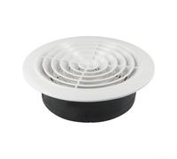 Griglia di ventilazione rotonda regolabile in ABS per controllo personalizzato del volume d'aria nelle stanze (125 mm)
