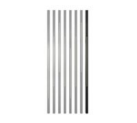 Griglia divisoria per Piano di Lavoro, Colonna dal Pavimento al soffitto, Listello, Ingresso per Hotel, ristoranti e Case (Acciaio Inossidabile) (115 cm/45, 2 Pollici/3, 77 Piedi)