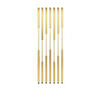 Griglia divisoria per Piano di Lavoro, griglia per Colonna dal Pavimento al soffitto, Listello in Ferro, 7 Pezzi per Hotel, ristoranti e Case (Oro, 115 cm/45, 2 Pollici/3, 77 Piedi