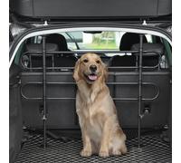 Griglia Divisorio Auto per Cani Regolabile in Altezza e Larghezza, Barriera Universale, Rete di Protezione per Trasportare i Animali Domestici, Nero
