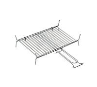 GRIGLIA DOPPIA FERRABOLI 19 BARRE MISURA CM.40 X 30 D'ACCIAIO CROMATO
