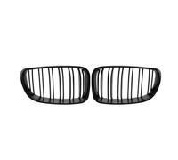 Griglia doppia linea 2x Per BMW Serie 1 E81 E82 E87 E88 2007-2011 Griglia Paraurti Doppia Nera Opaca Griglie Anteriori Rene Racing M-Color Nere Lucide(Nero opaco)
