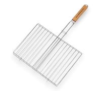 Griglia doppia per barbecue senza piedi ideale per barbecue esterni resistente e facile da pulire ottimale per grigliate perfette