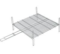 Griglia - doppia rinforzata, dimensioni 400 x 450 mm, ideale per una cottura durevole, realizzata in metallo resistente per temperatura e uso prolungato.