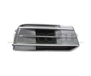Griglia Dx Nera Goffrata Paraurti Ant. Con Modanatura Argento Satinata Q5 17/20