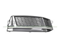 Griglia Dx Nera Paraurti Anteriore Con Modanatura Argento A4 (B9) S-LINE 15/18