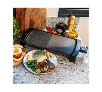 GRIGLIA ELETTRICA CECOTEC Cecotec Elektrische Griddleplatten Tasty&Grill 2500 RockWater MixGrill, Adattatore di alimentazione / Accu, Potenza 2150 W, Griglia da 45 x 25 cm, Argentato