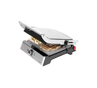 GRIGLIA ELETTRICA CECOTEC Rock’N Grill Pro, Potenza 2000 W, altezza regolabile, Contenitore olio antiaderente, Piastre asportabili, Compatibile per lavastoviglie, Inox Black
