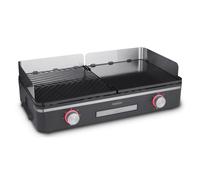 MEDION Griglia da tavolo con sistema a doppia zona (2400 W, 2 piastre rimovibili, regolazione individuale della temperatura, indicatore LED, protezione IPX4), MD12027