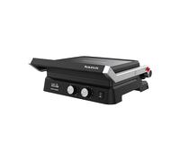 Taurus - Grill Bistro 2600W | 2 in 1: Grill e Piastra | 29x23cm | Stair System | Dual Heat Tech | Rivestimento Antiaderente Senza PFOA | Vaschetta Raccogligrassi | Timer 30 Min