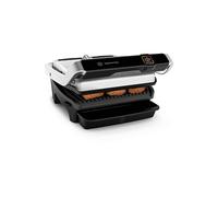 GRIGLIA ELETTRICA TEFAL OptiGrill Elite GC750D, Potenza 2000 W, altezza regolabile, Contenitore olio antiaderente, Piastre asportabili, Compatibile per lavastoviglie, Nero, Acciaio inox