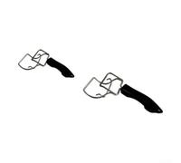 Griglia ergonomica per pinze 20 cm per rimozione cibo caldo ergonomico (2 | Resiste al calore elevato, protegge le mani dalle ustioni, ideale per griglie calde e vassoi, lunghezza 20 cm, finitura