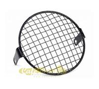 Griglia faro anteriore nera in acciaio diametro Ø160 mm universale