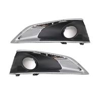 Griglia Fendinebbia Anteriore Per Peugeot 301 2017 2018 2019 Accessori Esterni Per Auto Cornice Cromata Luci Diurne Fendinebbia(Hight 1 Set)