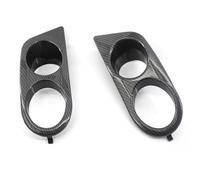 Griglia fendinebbia auto 1 paio di condotti d'aria surround per BMW E46 M3 2001-2006 Car styling paraurti anteriore fendinebbia per auto doppio per foro(1 Pair Carbon fiber)
