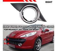 GRIGLIA FENDINEBBIA DX C/CORNICE CROMATA PER PEUGEOT 207 SPORT 04/2006>2009