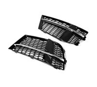 Griglia fendinebbia paraurti anteriore a nido d'ape compatibile con AUDI A3 8V S-LINE 2017 2018 2019 Coprilampada Accessori for auto 8V3807681AB(Chrome Silver)