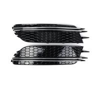 Griglia Fendinebbia Paraurti Anteriore Per A6 4G C7 2012 2013 214 2015 Coperture Griglia Fendinebbia A Nido D'ape Per Auto 4G0807681 4G0807682 Griglia Griglie Anteriori(Argento cromato)