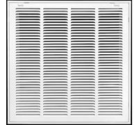 Griglia filtro aria di ritorno in acciaio 50,8 cm x 24 per filtro da 2,5 cm, cerniera fissa, consigliata per soffitto, copertura per condotto HVAC, superficie piatta stampata, bianca [dimensioni