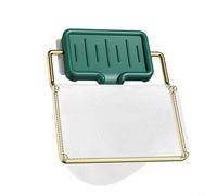 Griglia filtro per lavello con borsa a rete pieghevole e supporto per filtrare gli avanzi di cibo e blocchi di scarico (verde)