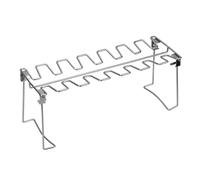 Griglia for alette di pollo e coscia di manzo BBQ, 14 scomparti, in acciaio inox, supporto for affumicatore, forno, supporto for arrostire, costine di maiale arrosto(A)