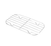 Griglia for barbecue da esterno, griglia for vapore, barbecue da campeggio in acciaio inox, padella for barbecue, scola carne, griglia anti-scottatura Per Campeggio(Small size)