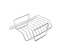 Griglia for costine, leggera, facile da pulire, supporto, robusto, versatile, for arrosti, viaggi, polli, giardino, cortile(Style E)