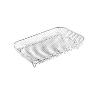 Griglia for forno a 3 strati for friggitrice ad aria for Cosori da 5,8 QT, Instant Vortex, Nuwave, accessori for Ninja Foodi(3 layer rectangle)