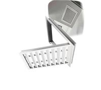 Griglia for porta a cerniera, copertura di ventilazione for presa d'aria di scarico a parete, presa d'aria di ritorno HVAC con alette antipioggia for uso domestico(Drilling 40x40cm)