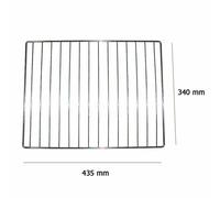 Griglia Forno Cromata per Alimenti in Acciaio 340 x 435 mm