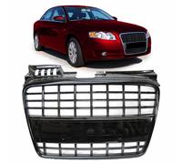 Griglia Frontale Audi A4 B7 2004-2008 Nero Lucido Wabengitter in Plastica