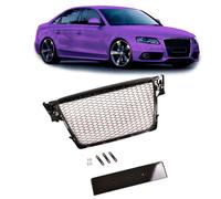Griglia Frontale Sportgrill Wabengitter Per Audi A4 B8 08-12 Nero Lucido