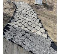 Griglia geografica in gomma larga 1,5 m per rinforzo di pareti di sostegno, vialetto, pavimentazione, barriera erbacce e paesaggistica (lunghezza 4 m, larghezza 6 m), soluzione a terra
