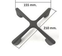 REX ELECTROLUX GRIGLIA GHISA A CROCE CUCINA GAS 21X15CM H45 ORIGINALE 3546306014