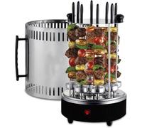 Griglia Girarrosto Verticale, Rotazione Automatica A 360°, 8 Forchette | Include: 8 forchette for grigliare, coppa for la raccolta bell'olio | Utilizzo: Shawarma, barbecue, grigliate commerciali