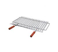GRIGLIA GRATICOLA BIOLOGICA BISTECCHIERA bbq barbecue scola grasso cm 71x42 Eos